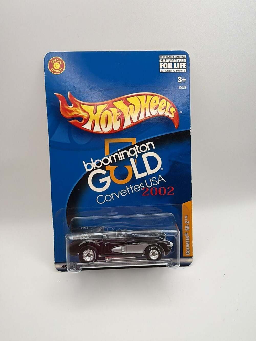 Hot Wheels Bloomington Gold Corvettes USA 2002 Corvette SR-2 Die-Cast Car